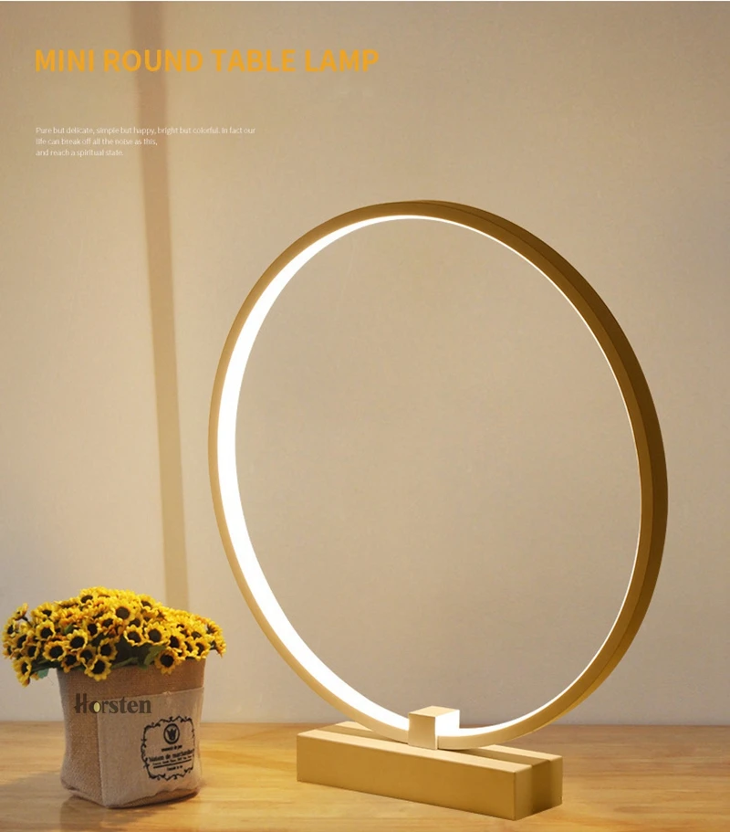 Modern Dia40cm 36W LED Table Lamp For Bedroom Living Room Desk Table Lamps Minimalist Bedroom Bedside Lamp AC 220V (1)