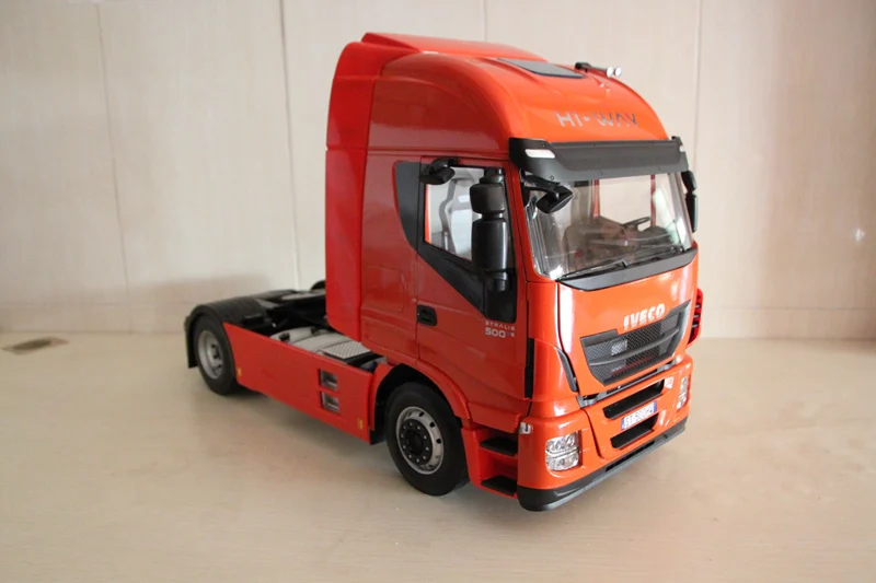 Редкие 1:12 весы Iveco Stralis Hi Way Тяжелый Грузовик Трейлер модели автомобилей игрушки