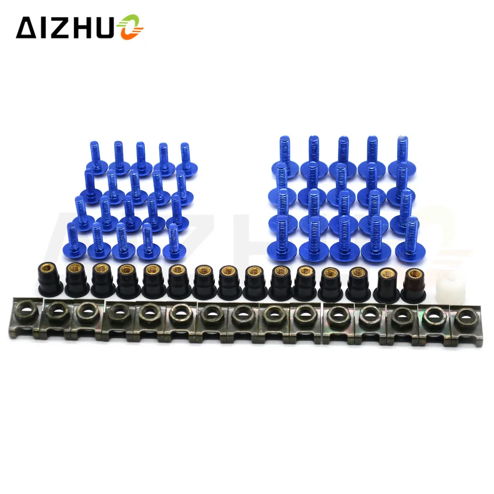 

for suzuki Bandit 650S DL1000 GSF1200 1250 650 BANDIT Motorcycle Accessories Aluminum Windscreen Fairing Bolts Nut Screws Washer