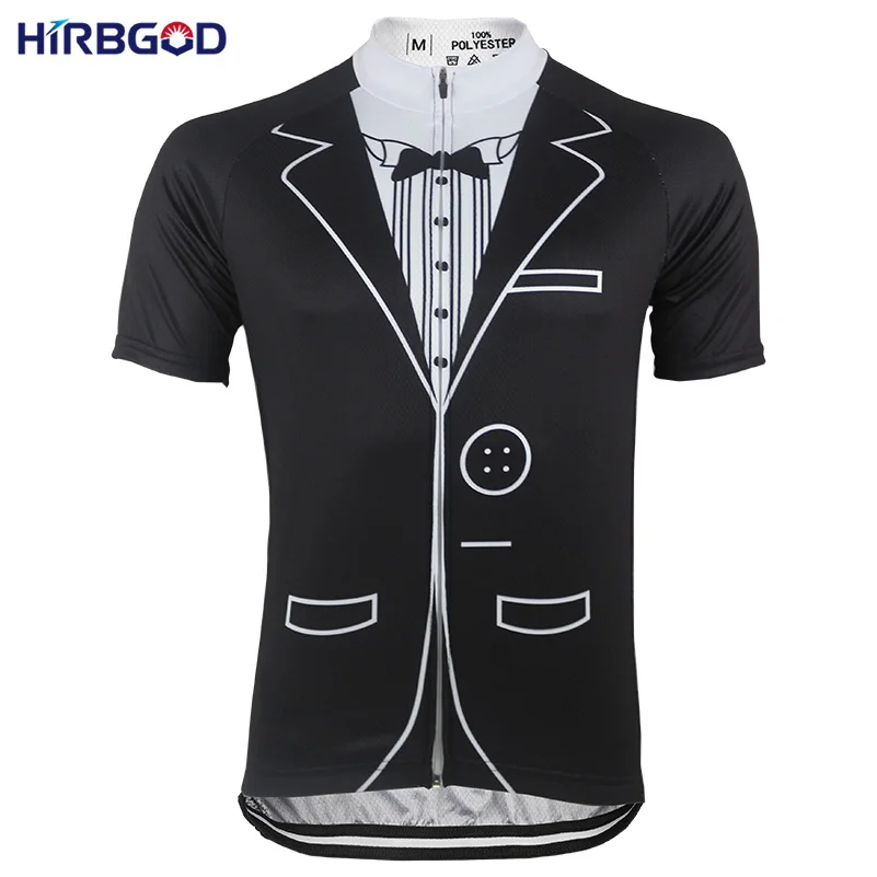 Buy HIRBGOD Black Gentleman Mens Cycling Jerseys