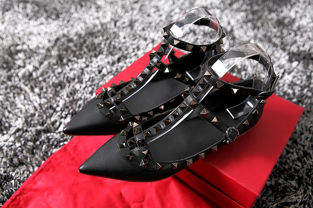 Ankle 1 Spike 2 Größe Sandalen Nieten 16 Plus 6 8 Us4 Wohnungen Frauen Patent 7 Farben Schuhe 3 15 Out Strap Cut Leder 16 5 Spitze Zehen 14 13 13 Loafer 12 4 Sommer 9 10 11 gxxIw1q0