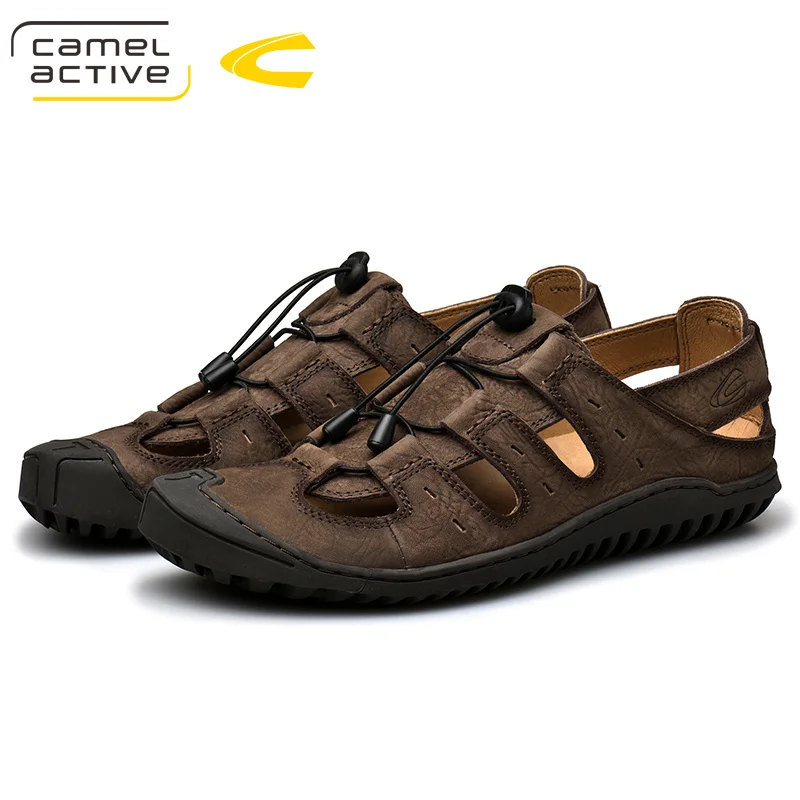 Camel Active/ г. Новые быстросохнущие сандалии из натуральной кожи летние качественные повседневные кроссовки противоскользящая обувь для пляжного отдыха 19356