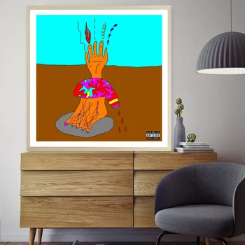 

Action Bronson PRINCE CHARMING Album Rap Music Cover Art Canvas Poster Music Album Poster Wall Pictures for Living Room No Frame