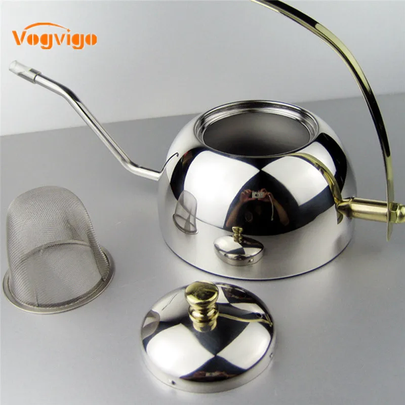 VOGVIGO Новое поступление 2017 года 0.6L 1.2L Нержавеющая сталь Кофе горшок польский полу