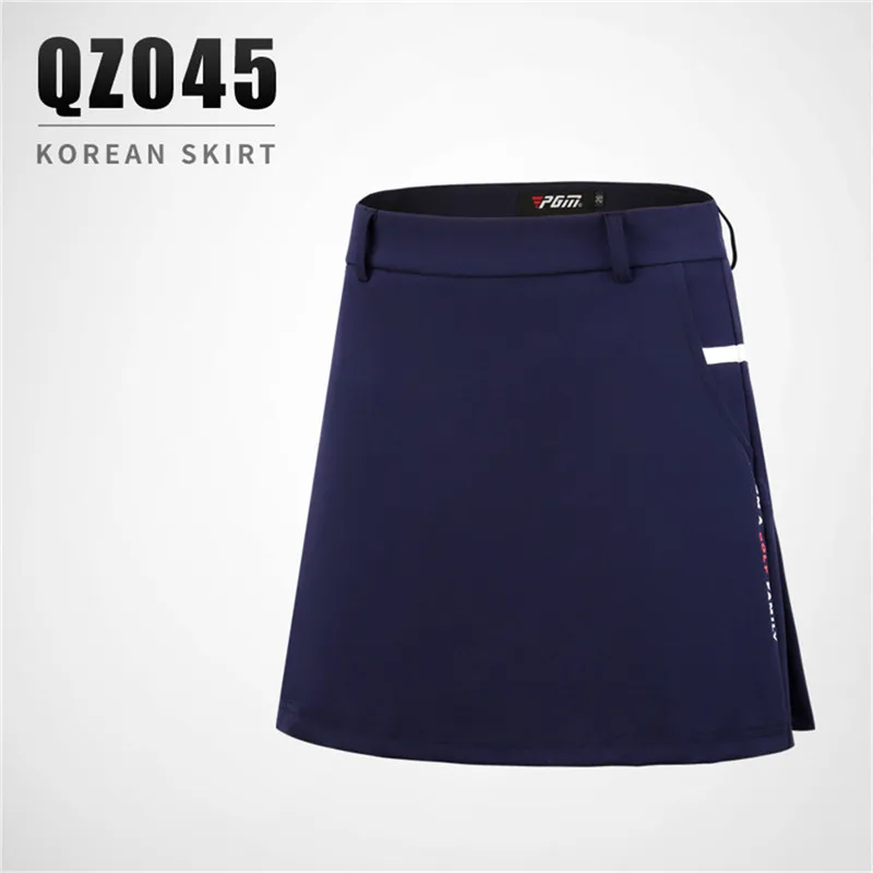 PGM юбки для гольфа, женская спортивная короткая юбка, летняя женская дышащая одежда для гольфа, одежда для тенниса, спортивная одежда - Цвет: blue