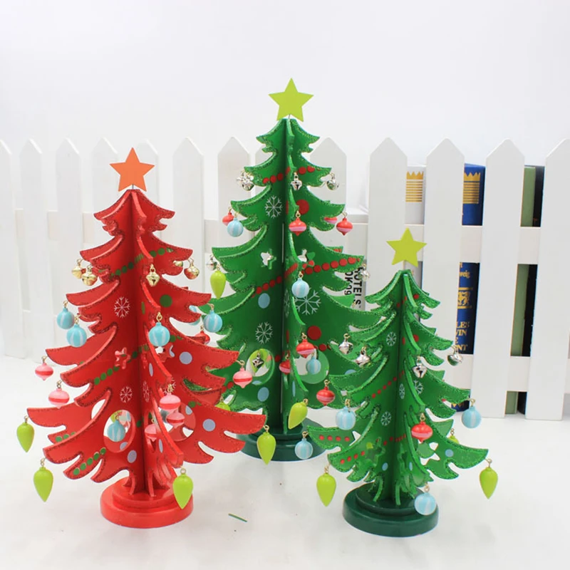 

Artificial DIY Christmas Tree Cute Cartoon Table Ornament Toy 2017 Christmas Decorations For Home Desktop Decoration Xmas T