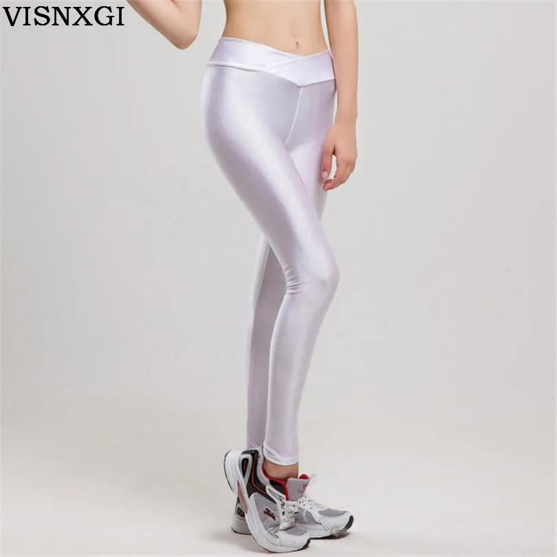 VISNXGI 2018 V High Waist Candy Colors Neon Sportswear