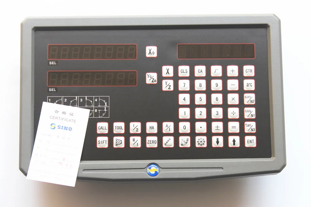 Сино 2 оси sds6 2v фрезерные цифровая индикация токарный станок УЦИ + 5 микрон ka300