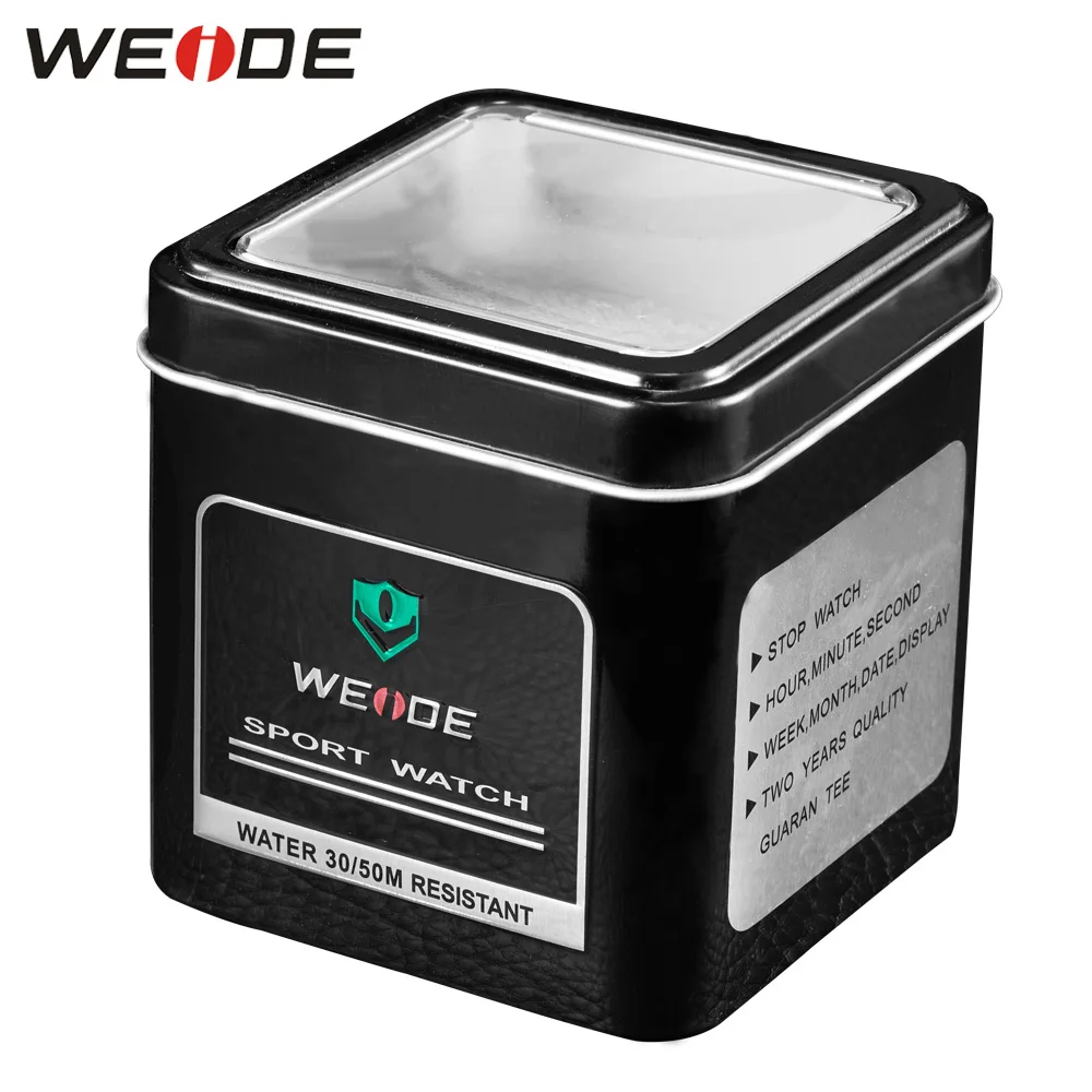 

WEIDE Original Watch Metal Box Square Shaped Best Protection Watch Boxes And Packaging Free Shipping