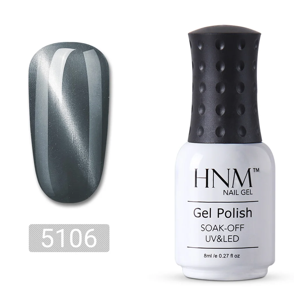 HNM, 8 мл, штамповочная краска, Гель-лак для ногтей, кошачий глаз, винно-красная серия, для дизайна ногтей, Vernish a Ongle, штамповка, полуперманентный Гель-лак - Цвет: 5106
