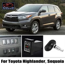 TPMS For TOYOTA Highlander / Kluger / Sequoia / Tire Pressure Monitoring System Of Internal Sensors Non destructive installation