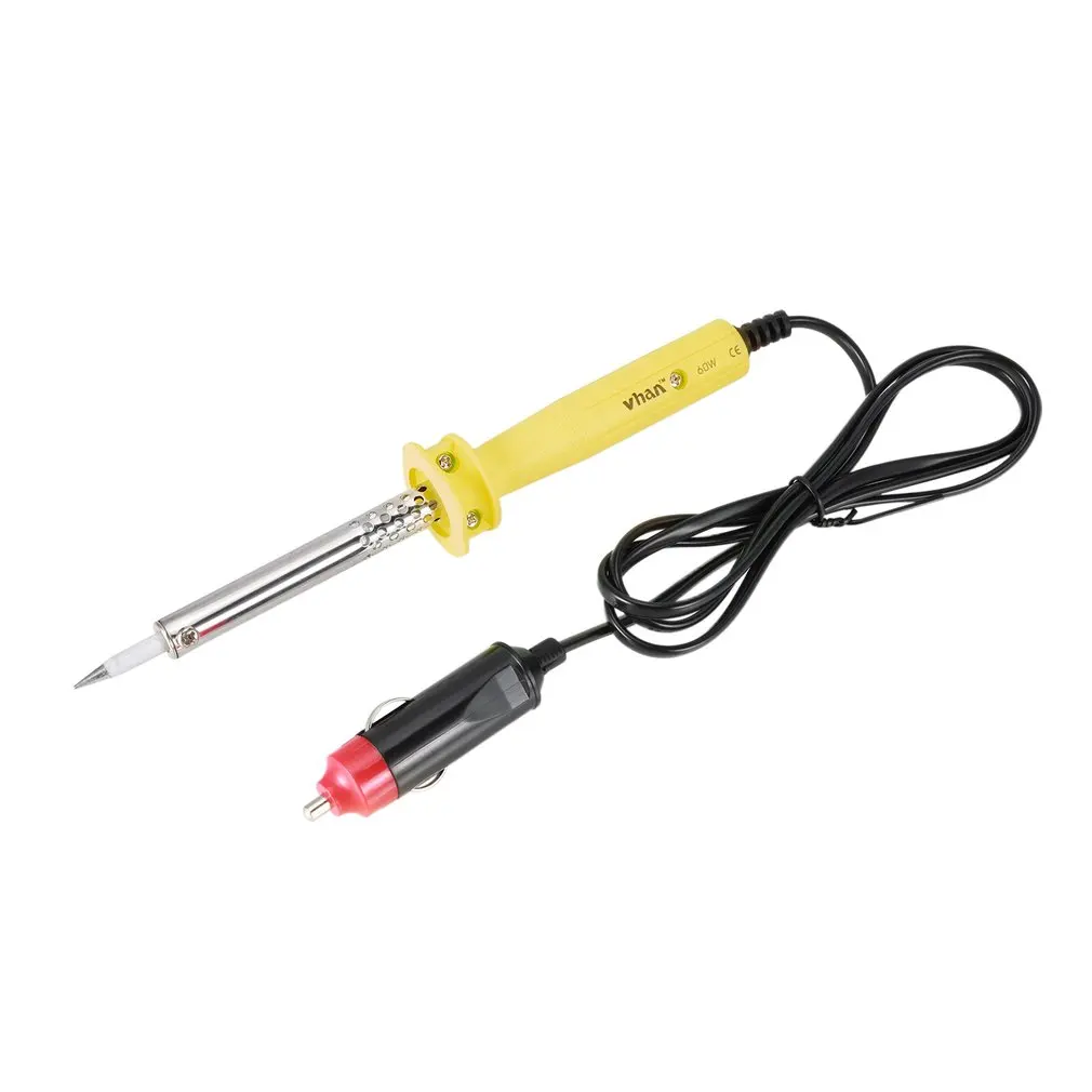 

12V DC 60W Electric Solder Welding Soldering Iron Tip Repair Tool Pencil with Car Battery Cigarette Lighter Socket