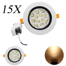 15X COB 6565 светодиодный светильник 85 V-265 V 12 W Светодиодный прожектор потолочные лампы потолочный светильник Кухня светильник для прихожей Теплый Холодный белый