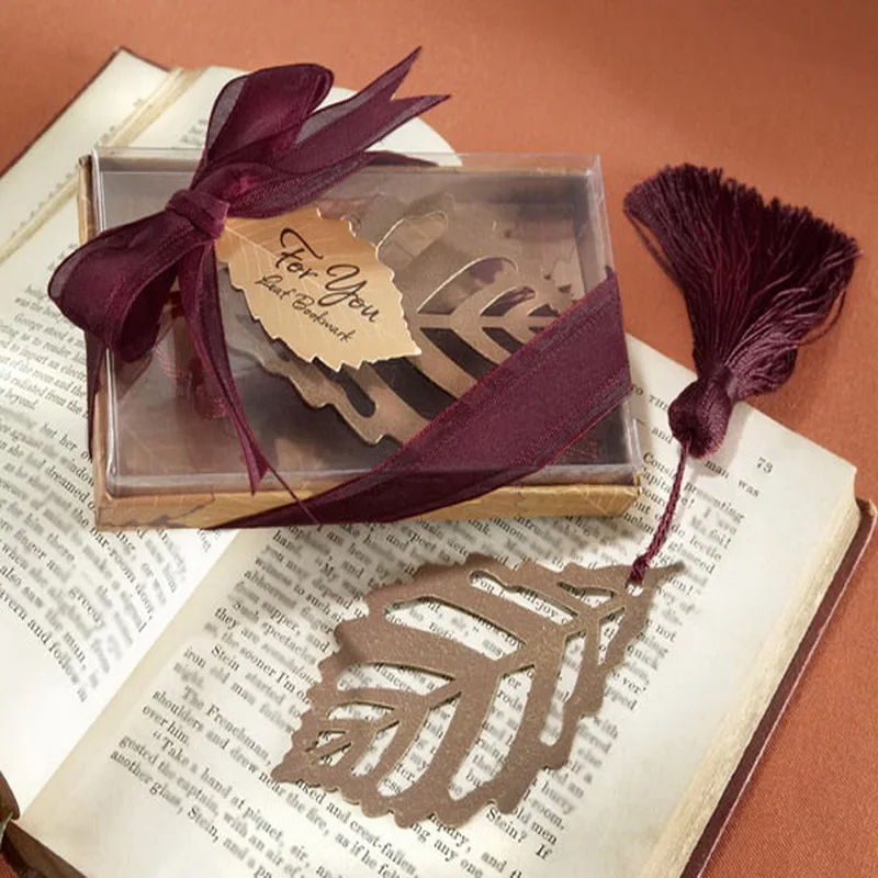 180pcs/Lot+Autumn Wedding Favors Vintage Metal Leaf