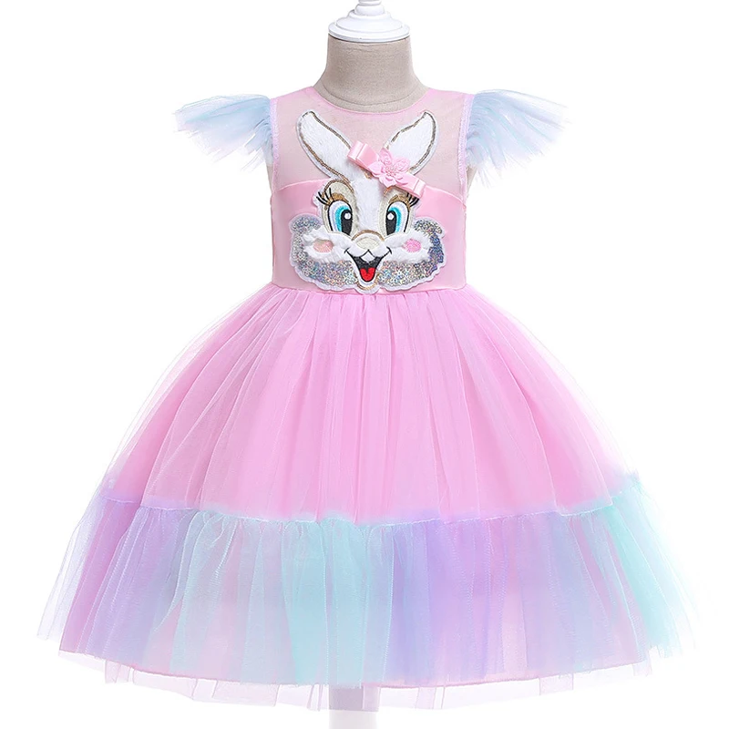 

Tollder Baby Kids Christmas Dress Girls Halloween Cosplay Rabbit Princess Party Dresses Children Clothes Thanksgiving Clothing
