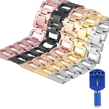 Смарт часы ремешок металлический браслет цепочка Смарт часы ремешок+ инструмент для samsung gear S3#02