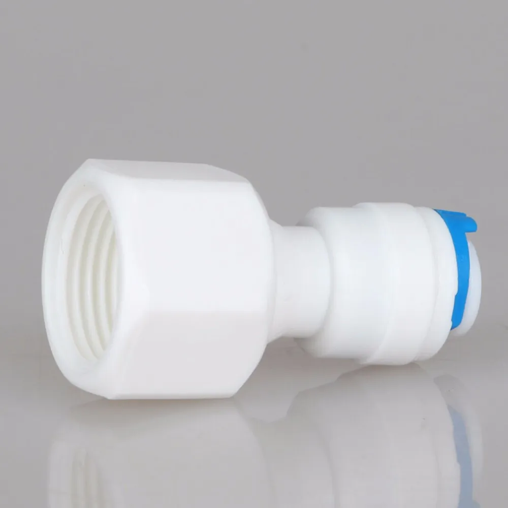 

1/4" - 3/8" OD Tube PE Pipe Fitting Hose Straight Quick Connector Aquarium RO Water Filter Reverse Osmosis System