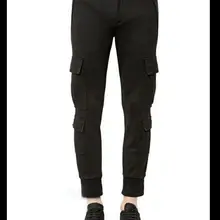 Горячая Распродажа новая мужская одежда с карманами брюки полученные трикотажные тонкие рабочие брюки до щиколотки обтягивающие брюки костюмы брюки