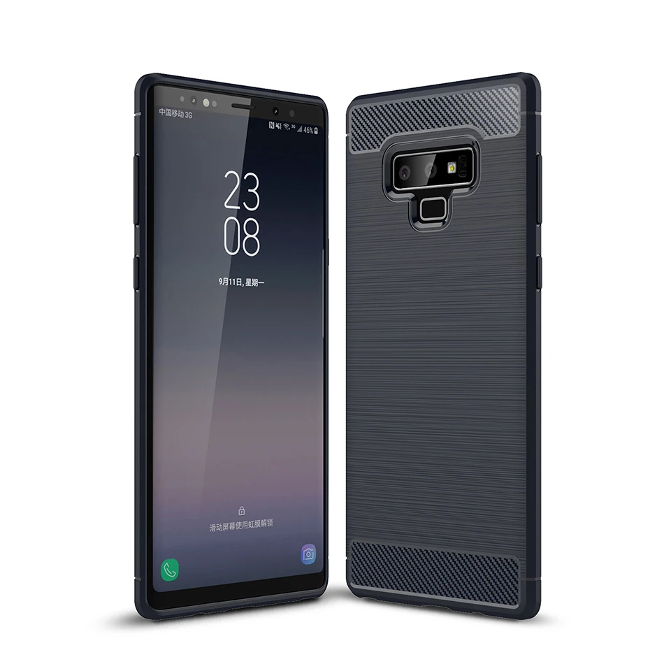 TOMKAS Carbon Fiber Case For Samsung Galaxy Note 9 Soft Silicone TPU Phone Cases Half-wrapped Cover Coque Funda Carcasa Capa  (16)