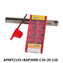 Bap-300r-c20-20-120 с 10 шт. APMT1135 длина 120 фрезерный станок держатель лица Мельница Для фрезерные машины для вставки APMT1135