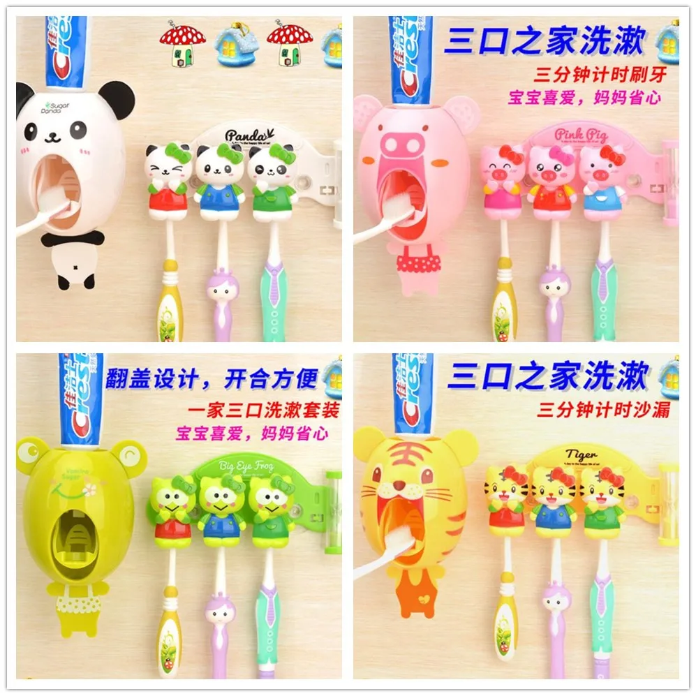 Vkstory Cartoon Multifunctional Toothbrush Holder Storage Toothbrush Holder
