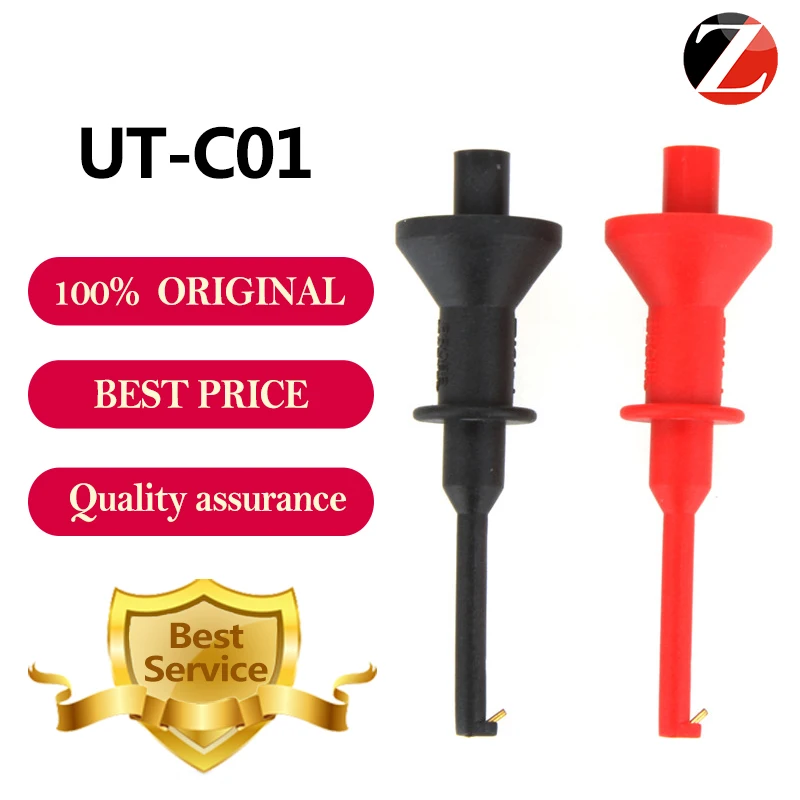 

Testing Clip Multimeters UNI-T UT-C01 two pairs Accessories 62mm Probe Length Portable Appliance TestingTest Hook Clip UT-C01