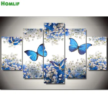 

5D DIY Full round Diamond Painting butterfly Multi-picture Combination Embroidery Cross Stitch Mosaic Decor gift