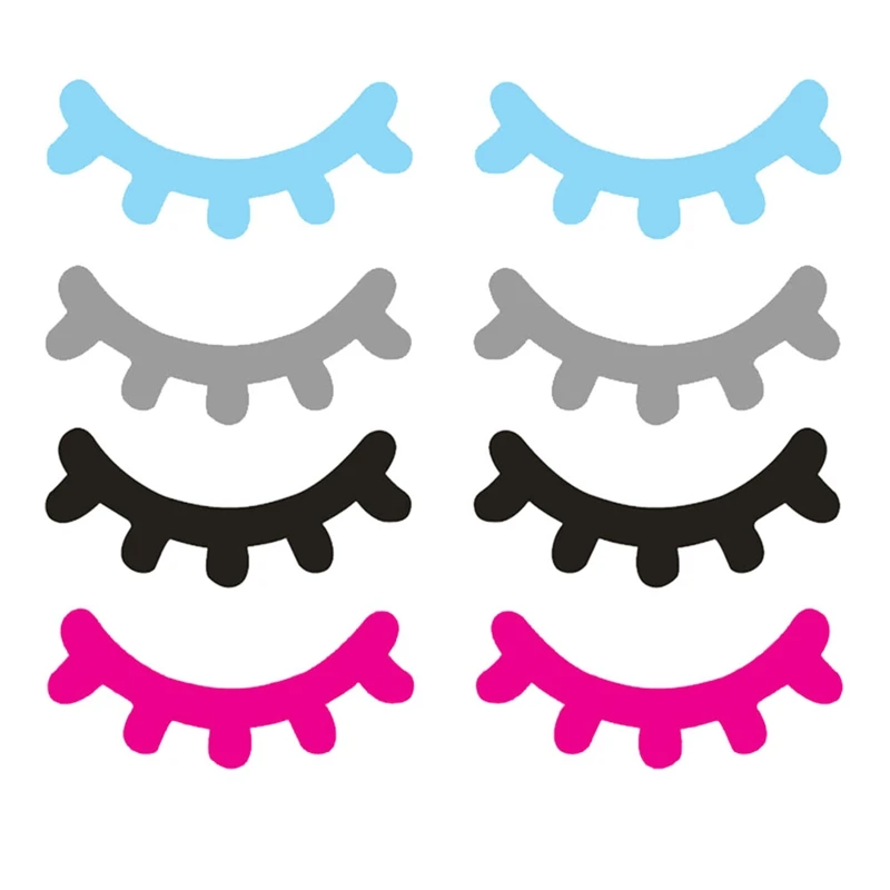 1 Pcs Sleepy Eyes Decal Eyelashes Nursery Vinyl Wall Art Sticker For