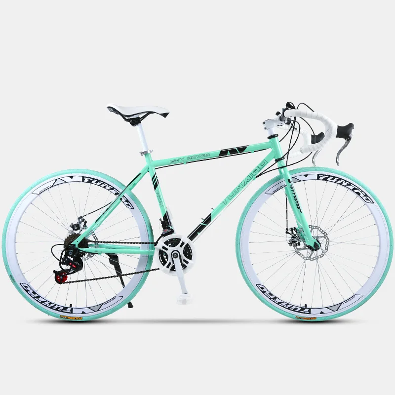 Flash Deal Bend-Handled Dead-Flying Bicycle with Variable speed Road acing Seven Pieces of Tower Wheel Double Disc Brake Adult Students 3