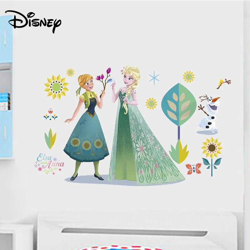 

Disney cartoon anime decals Frozen Romance boys and girls room decoration stickers creative PVC stickers