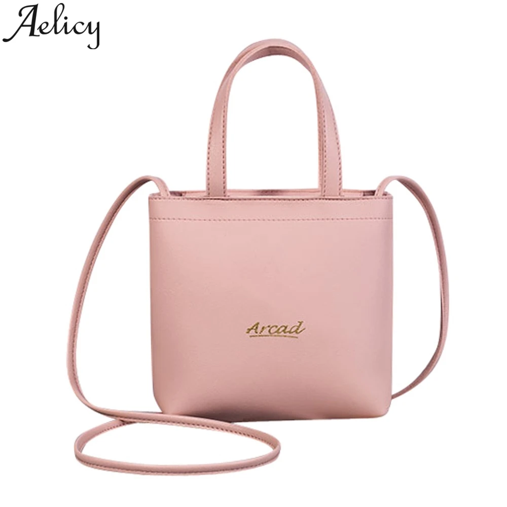 

Aelicy 2019 New Summer Printing Letter Messenger Bag Small Name Brand Leather Ladies Shoulder Messenger Bag