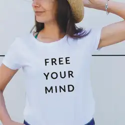 Свободная Женская футболка с буквенным принтом, модная летняя футболка с коротким рукавом черного и белого цвета, Женская Повседневная