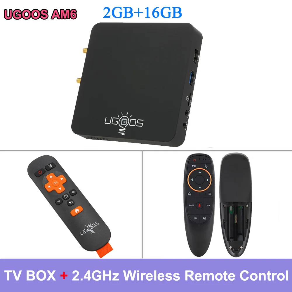 ТВ-бокс UGOOS AM3/AM6 Android 9,0 2 GB/16 GB 2,4G& 5G WiFi телеприставка Amlogic S922X 1000M LAN BT 5,0 4K HD Smart медиаплеер - Цвет: TV Box G10 Keyboard