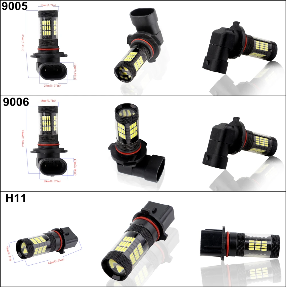 FL0045 FL-4014-57SMD BLACK 9005 9006 P13W