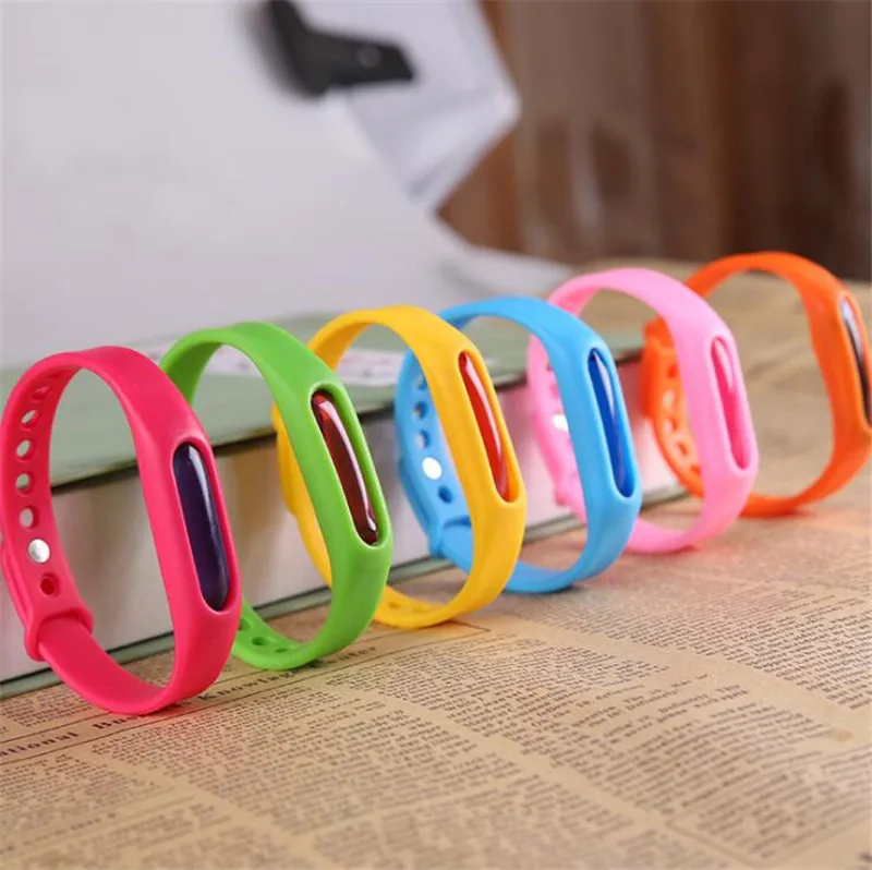 Colorful Environmental Protection Silicone Wristband Summer Mosquito Repellent Bracelet Anti-mosquito Band Safe for Children