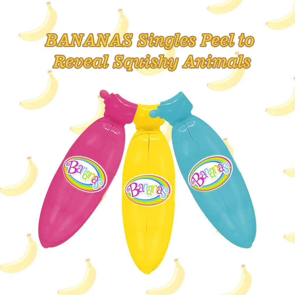 BANANAS Singles Peel to Reveal Squishy Animals 1 Random Banana