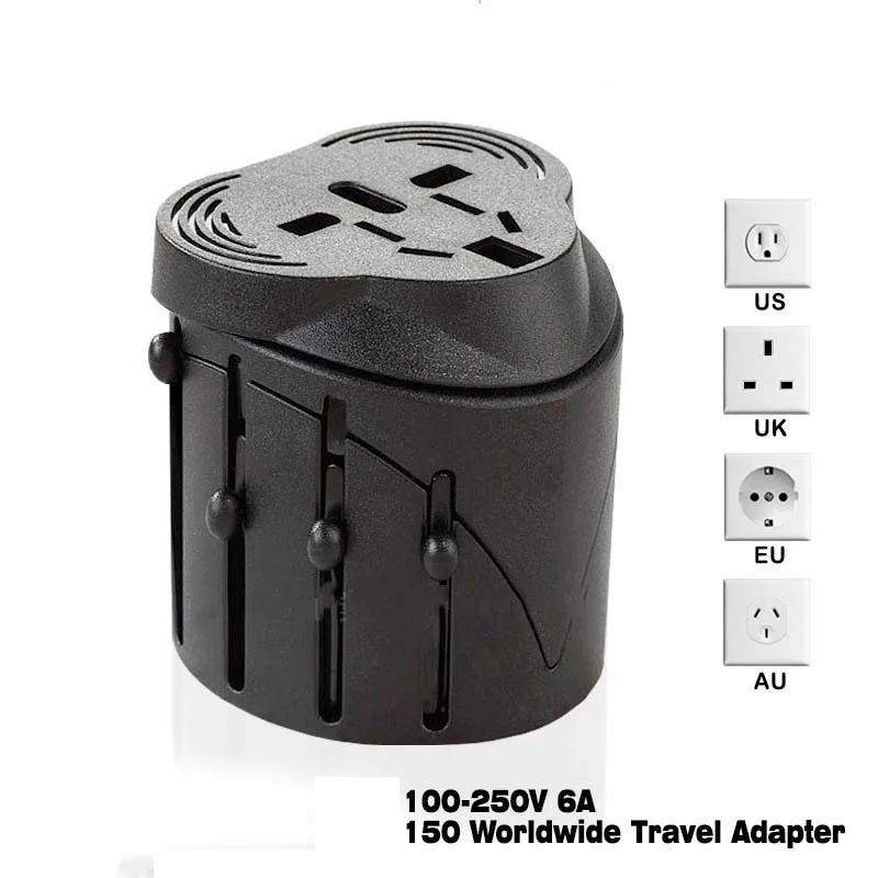 

New Universal International Plug Adapter World Travel AC Power Charger Adaptor AU US UK EU converter Plug Wall Charger