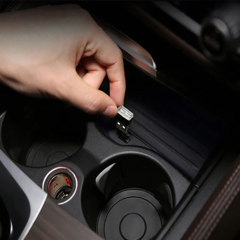 

USB Night Light LED Car Interior Atmosphere Lamp Foot Lamp Lighting for Citroen Peugeot 206 207 208 301 307 308 407 2008 3008