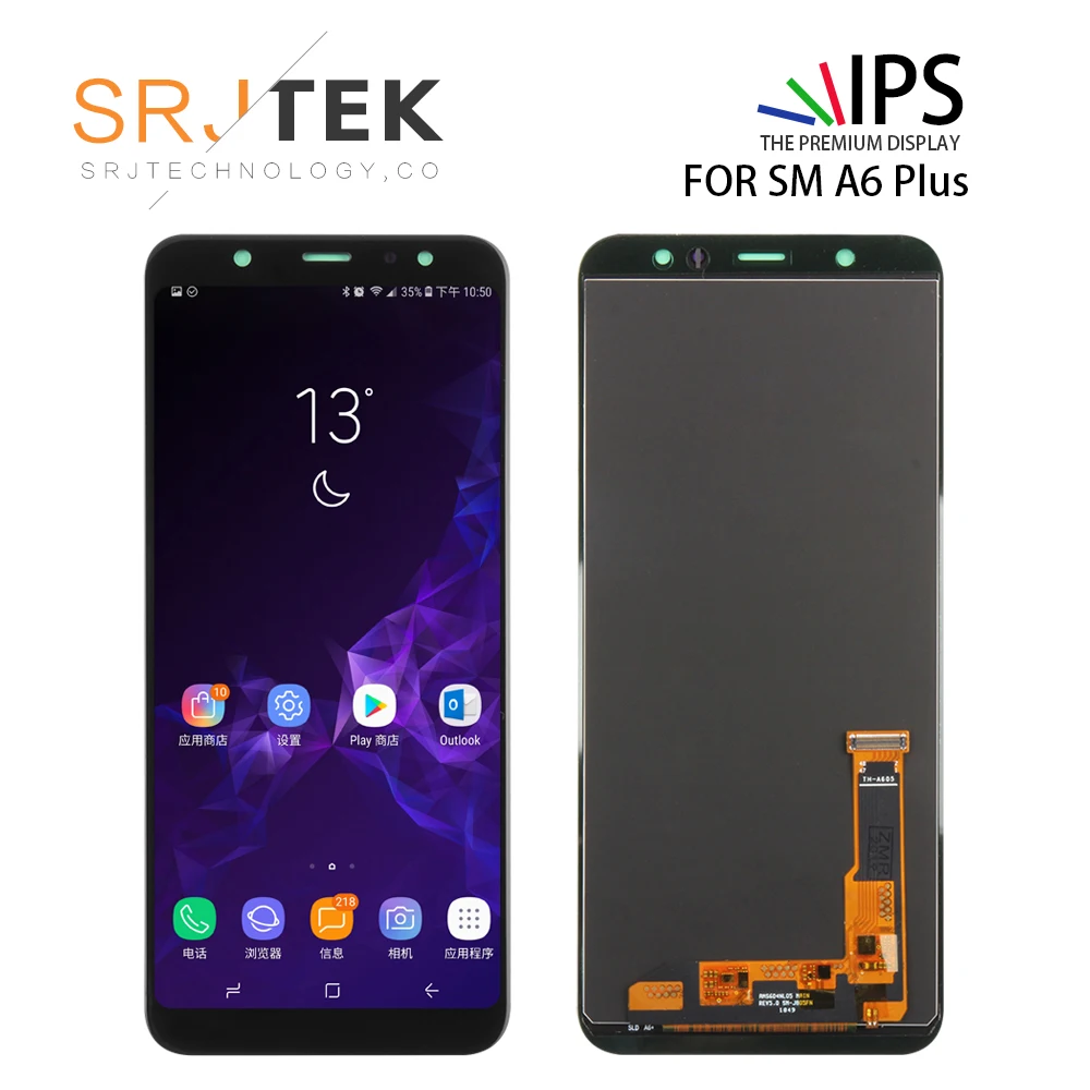 

6.0''TFT/ORIGINAL Display For Samsung Galaxy A6 Plus 2018 A6+ A605 A605fd LCD Touch Screen Digitizer Assembly Replacement Parts