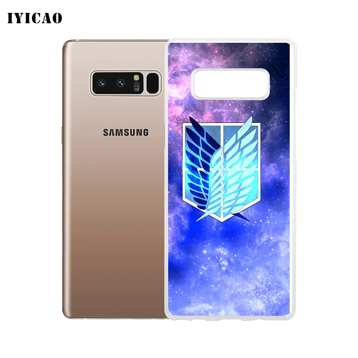 IYICAO атака на Титанов логотип мягкий силиконовый чехол для телефона Samsung A5 A6 Plus A7 A8