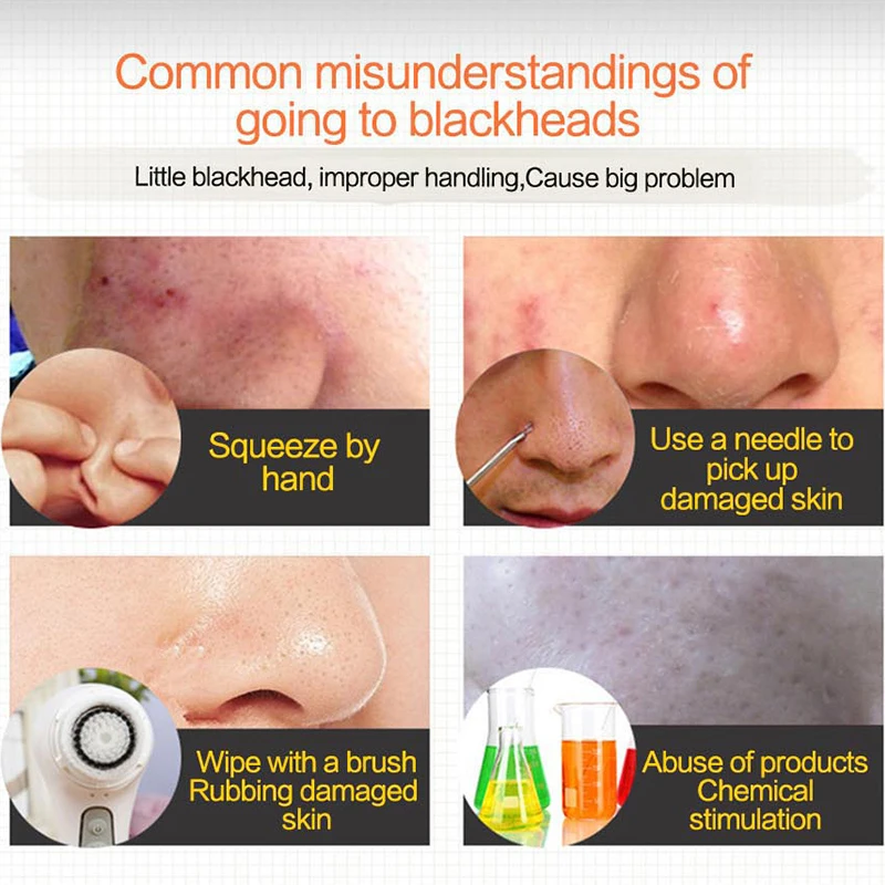 MICAOJI Face Black Mask Blackhead Remover Acne Mask Suction Facial Tightening Pores Oil Control Purify Corneous T Area Skin Care
