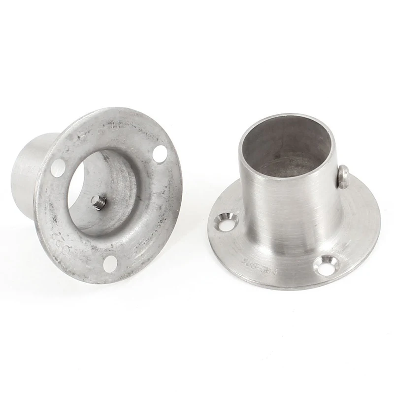

2 Pcs 46mm x 29mm Stainless Steel Clothes Lever Pipe Weld Neck Flange