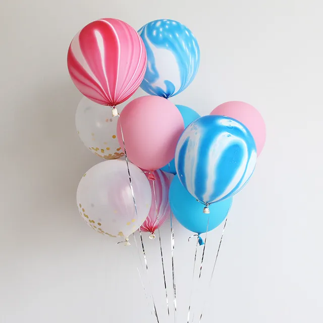 Buy 10pcs/lot 10inchs Mixed confetti latex helium