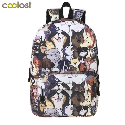Filhote de Cachorro Bonito do Cão Mochila para os para os Meninos Criança de Volta para a Escola Meninos Adolescentes Meninas Crianças Mochilas Escolares Mulheres Mochila Laptop Mochila Mochilas