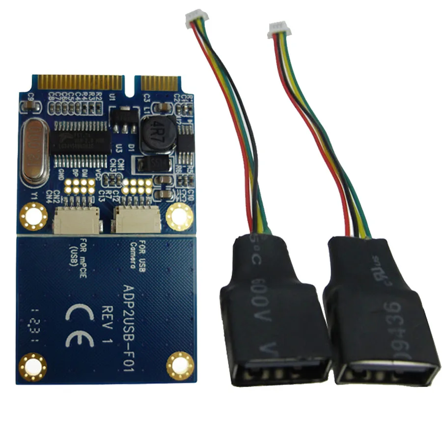 Buy Mini Pcie to dual USB interface adapter laptop