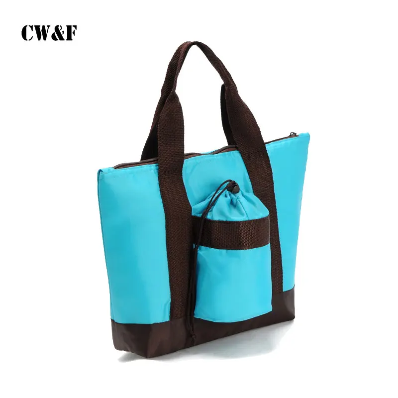 Portable  Lunch  Bag With Cup Pocket  Cooler Bag Refrigerator Bolsa Termica