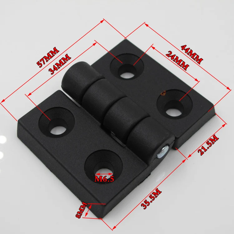 100pcs/packs 24*34*M6.5 ABS nylon plastic hinge profile or door window