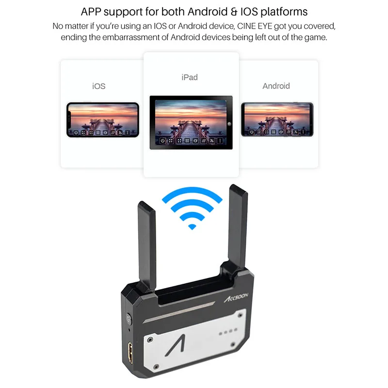  Accsoon CineEye 5G Wireless Video Transmitter Mini HDMI Wireless Transmission Device for Andriod Ph
