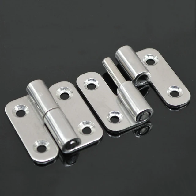 HOT 10Pairs 304 Stainless Steel Thick Detachable Hinges Mechanical