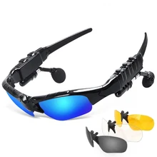 Sunglasses Bluetooth Headset Outdoor Glasses Earbuds Music with Mic Stereo Wireless Headphone For iPhone Samsung Huawei
